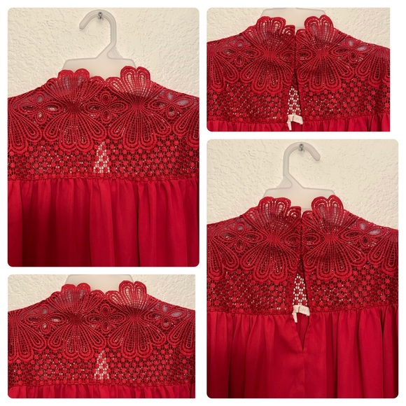 BOSTON PROPER Flowy Long Sleeve, Embroidered Blouse/Preowned - Picture 7 of 17